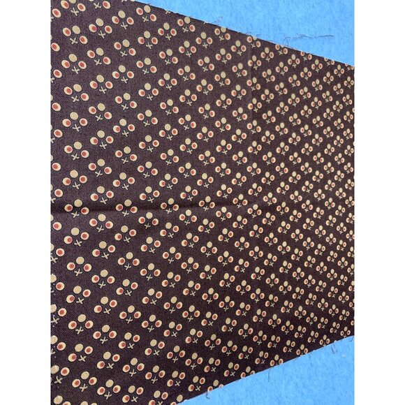 Andover Fabrics Brown Floral Print Cotton 1/4 yard x 44" Crafting Quilting Fabri - Picture 3 of 5